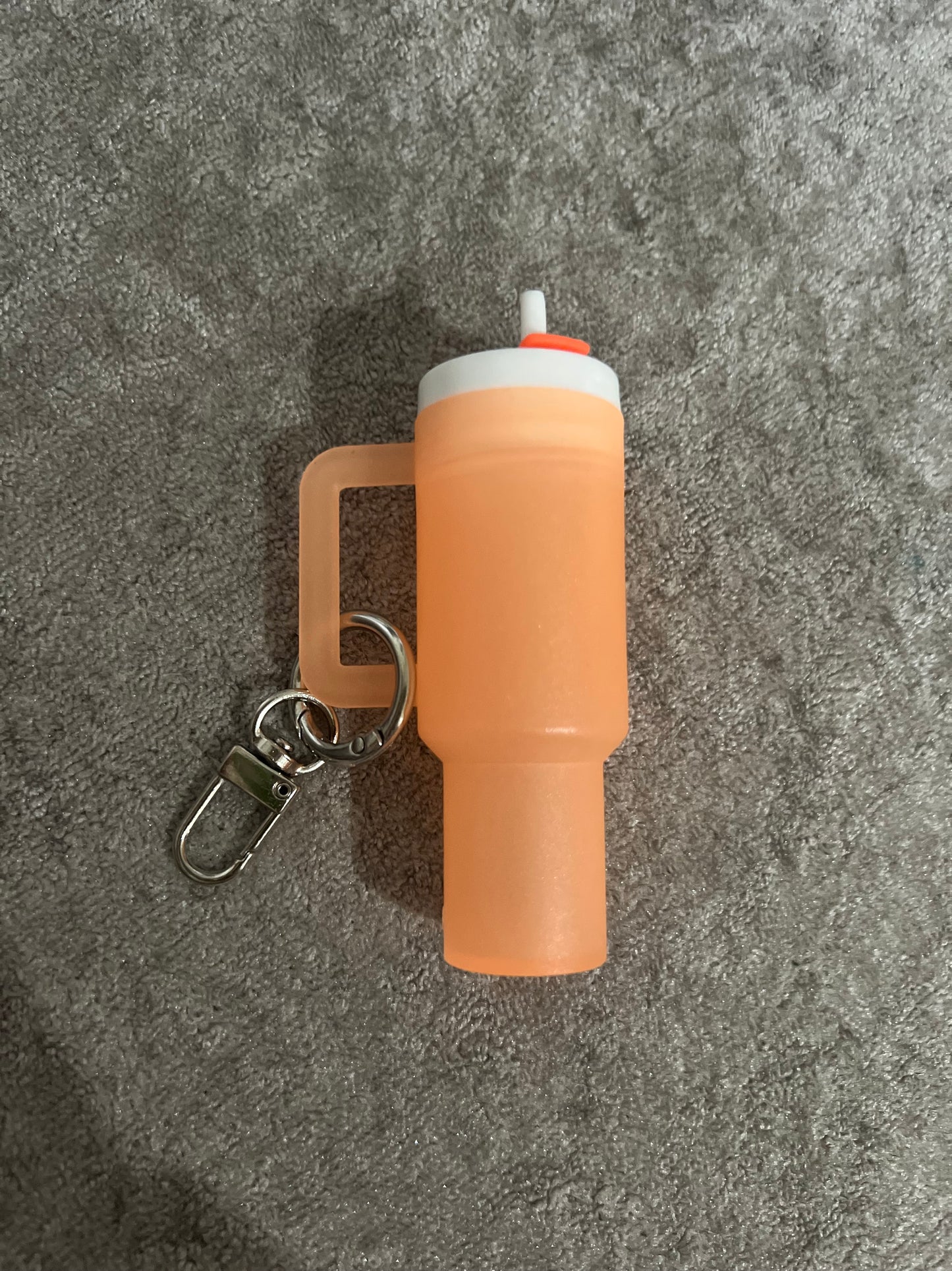 Mini Cup Chapstick Holder Keychains