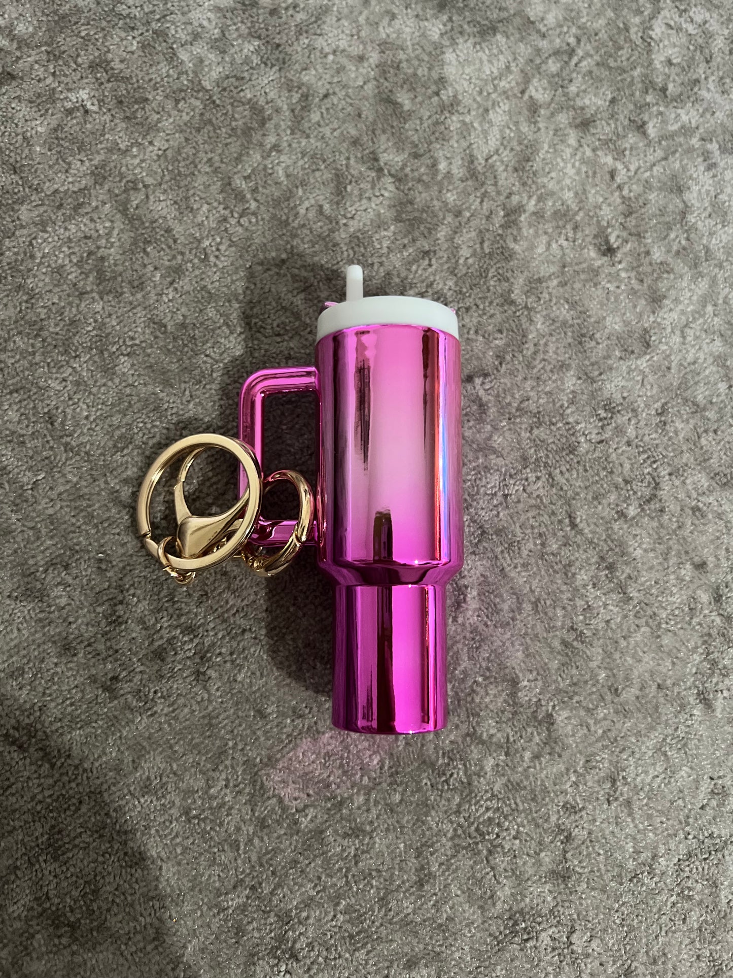 Mini Cup Chapstick Holder Keychains