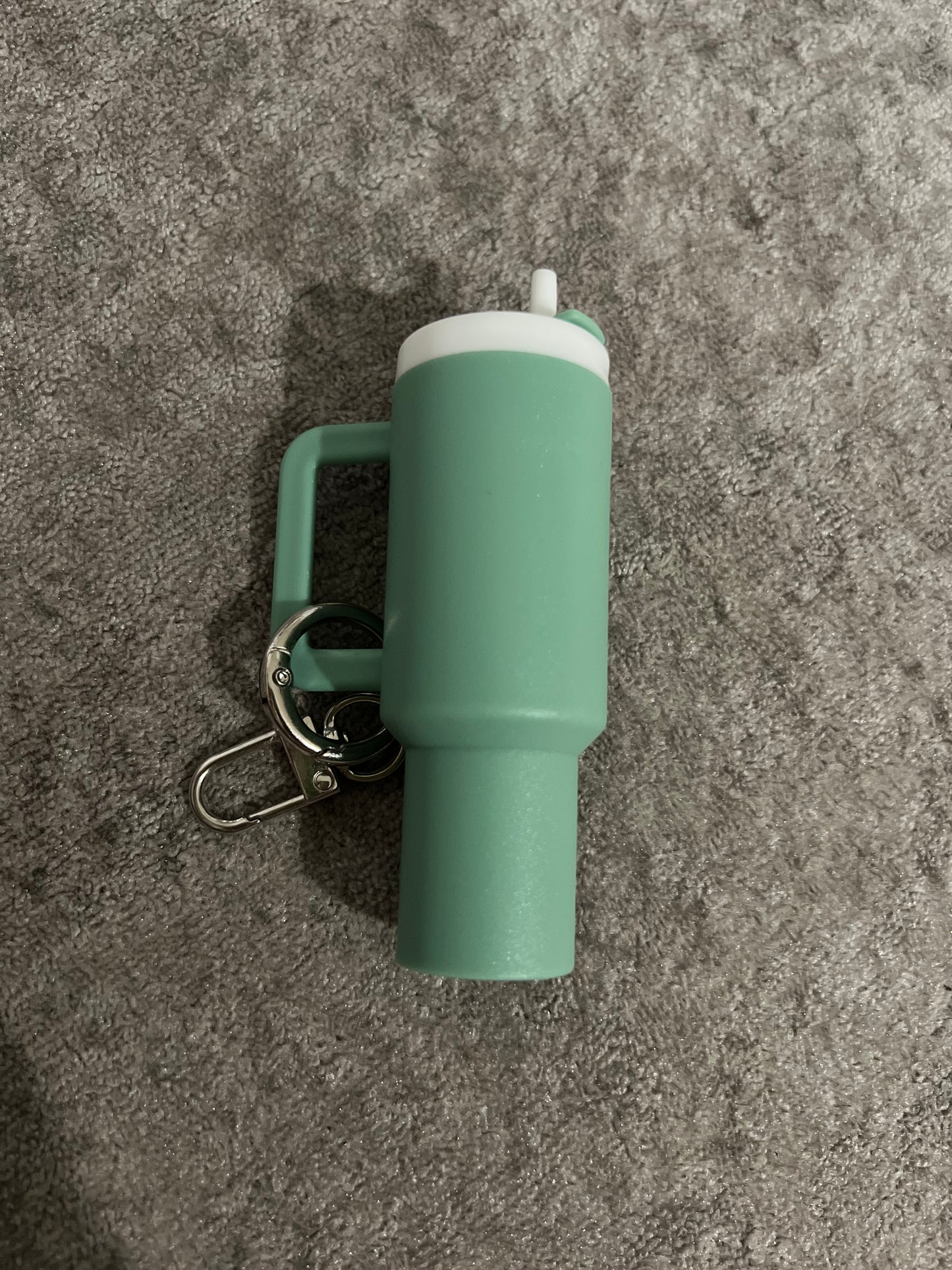 Mini Cup Chapstick Holder Keychains