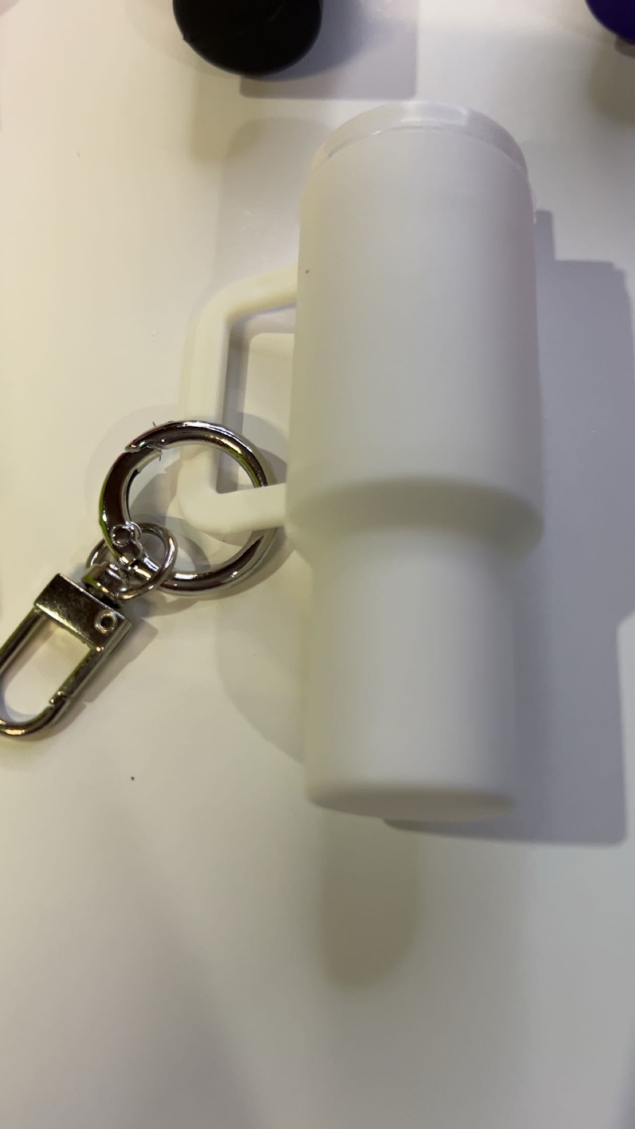 Mini Cup Chapstick Holder Keychains