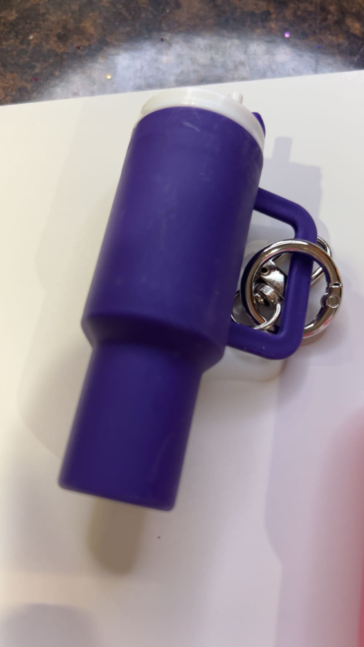 Mini Cup Chapstick Holder Keychains